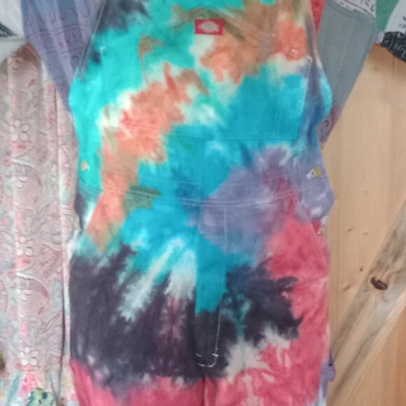 Tie Dye Dickies overalls - Picture 6 of 6